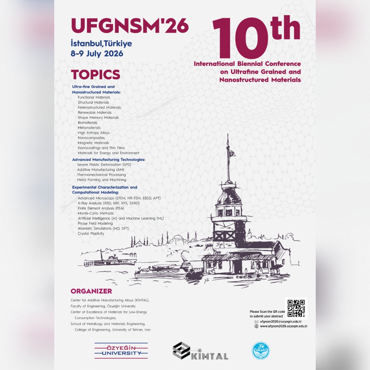 اطلاعیه ثبت‌نام و ارسال چکیده مقالات – UFGNSM2026